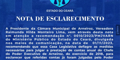 Nota de esclarecimento.