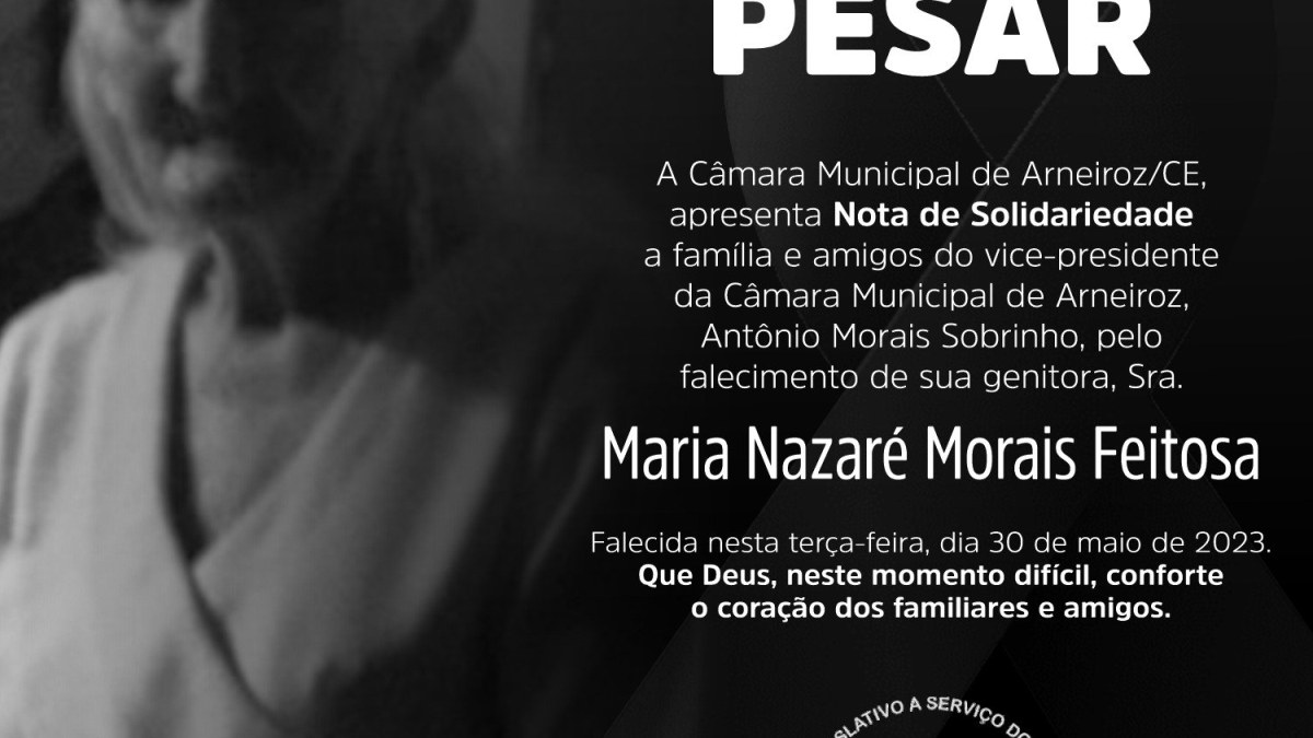Nota de pesar 